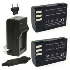 Replacement for Pentax 645Z Battery 2-Pack, 2300mAh and Charger