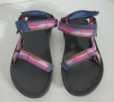 TEVA Girls Sz 1 Hurricane Sandals multicolor Pink Water Fun Gorpcore