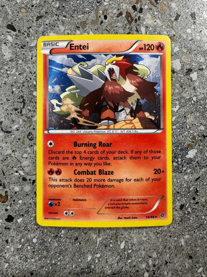 Pokemon TCG Cards Entei 14/98 Ancient Origins Alternate Cosmos Holo Promo NM-M