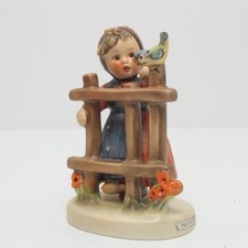 Goebel Hummel Figur Zeichen Frühlingsvögel Blumen TMK-5 1972-1979 3,5"