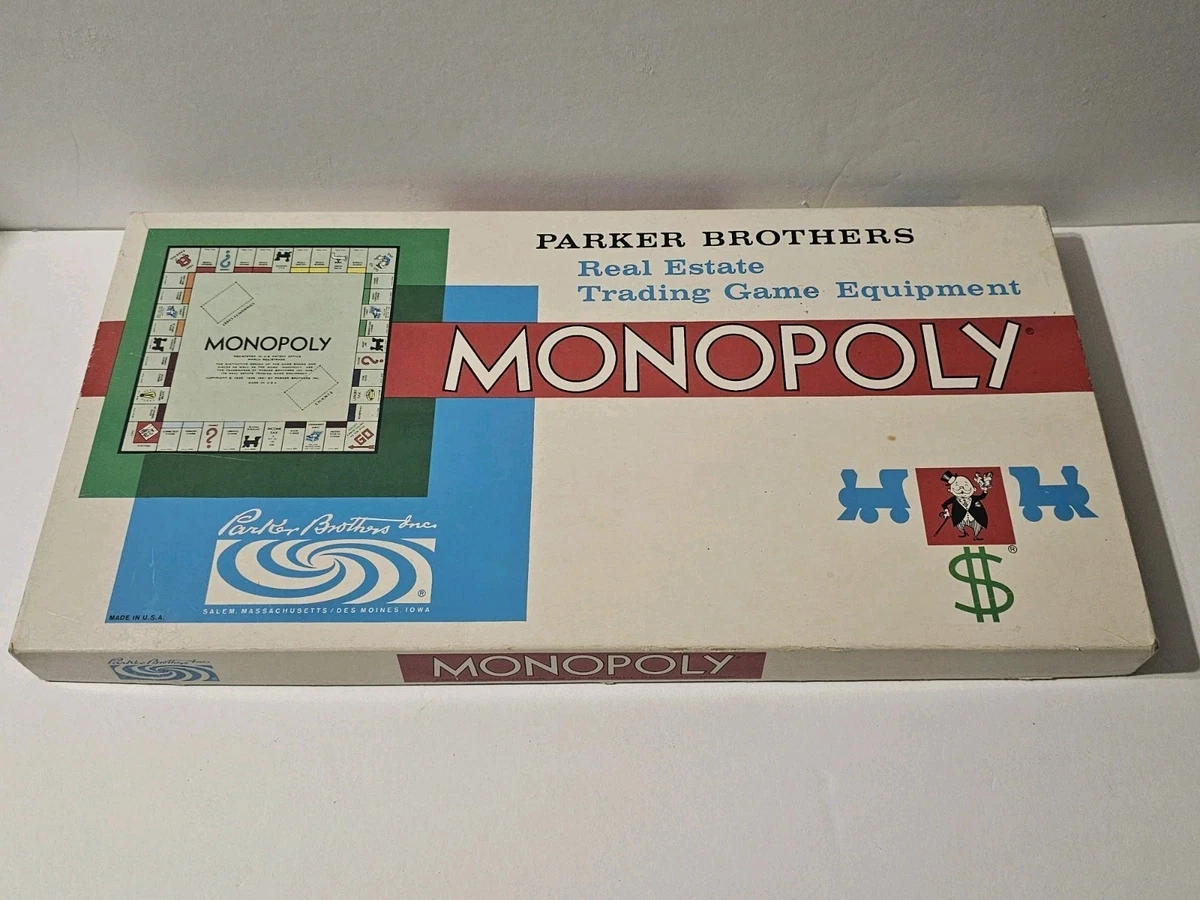 12-16 Years Monopoly 1961 Vintage Manufacture Board & Traditional