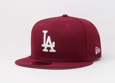 New Era 59Fifty Men Women Cap Los Angeles Dodgers Cardinal Red Big Size Hat