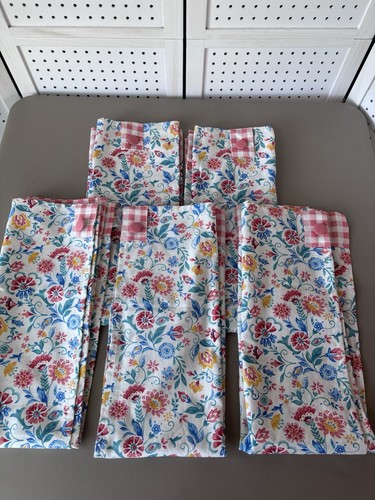 The Pioneer Woman Mazie Window Curtain Lot/5 Tier Panels 30x36” Rustic Farmhouse