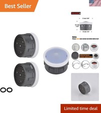 Smooth Flowing Faucet Aerators - 1.0 GPM Efficiency - 3 Pack Replacement Set