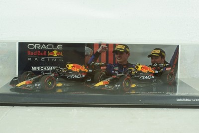 Oracle Red Bull RB18, 1-2 Finish Verstappen/Perez, Emilia RomaniaMinichamps 1:43