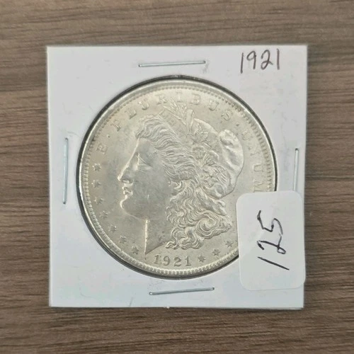 1921 Morgan Silver Dollar $1 Coin Circulated 0.9 Fineness Uncertified US Silver