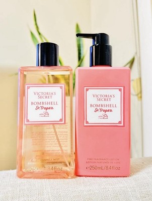 NEW Victoria's Secret Bombshell St. Tropez Fragrance Body Mist & Lotion Set