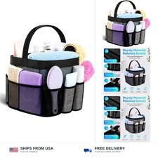 Mesh Shower Caddy Portable - 9 Pockets for College Dorm Room Essential