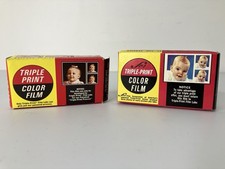 Triple Print Color Film Instamatic 126 12 Exposures 2 Boxes Expired 1973  1974