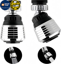 2PCS 360 Degree Swivel Faucet Aerator Deluxe Water Saving Sprayer...