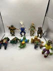 Lot of 9 TMNT Teenage Mutant Ninja Turtles Action Figures Vintage Playmates