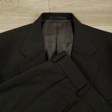 J Press Suit Men's 38S Pants 32 X 28 Wool Two Button Pleated Cuffed Two Piece