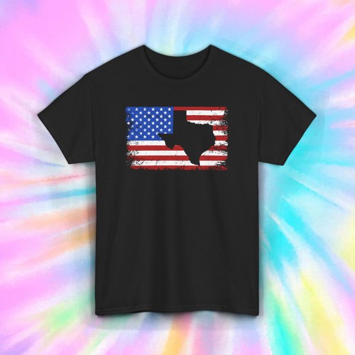 Texas Flag USA T-Shirt | American Flag Texas Graphic Tee | S-5XL