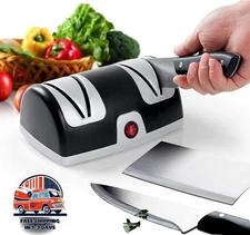 Afilador eléctrico profesional de cuchillos 2 etapas con abrasivos de diamante