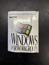 TOTALMENTE NUEVO Microsoft Windows 3.11 Workgroups PC Guía del usuario Certificado de autenticidad con discos 3.5