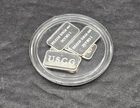 5X USCG 1 Gram Silver Bars - Lot of 5 - Fractional Bullion - Fast Shipping!!