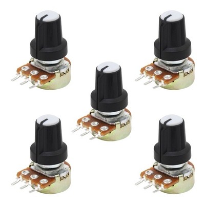 10K OHM Linear Potentiometer 5er Set - Effiziente Lösung für Elektronikprojekte