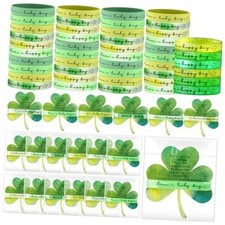 Yunlly Sets St. Patrick's Day Party Favors Shamrock Silicone Rubber 48