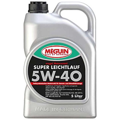 Motoröl megol Super Leichtlauf SAE 5W-40 vollsynth Meguin 5 Liter für Audi BMW