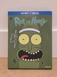 Rick and Morty Season 3 Blu Ray NTSC Signed By YMS (Region A Tested)