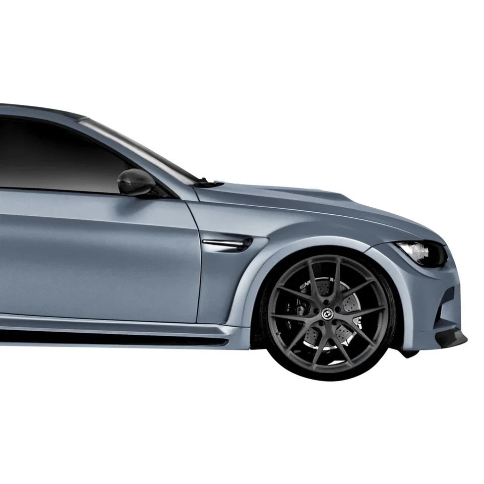 For BMW M3 08-13 AF-5 Style Fiberglass Wide Body Front Fenders Unpainted Foto 2 de 4