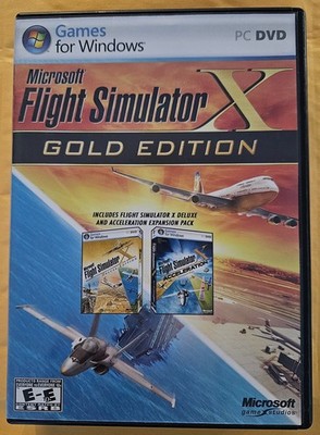 Microsoft Flight Simulator X Gold Edition PC Windows w/Acceleration Expansion