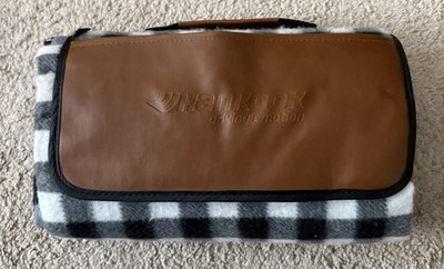 Hankook Tire Logo Picnic Blanket - Plaid Design Waterproof Durable Lightweight