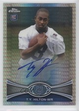 2012 Topps Chrome Prism Refractor Rookie Auto 6/50 TY Hilton #168 Auto 1g5