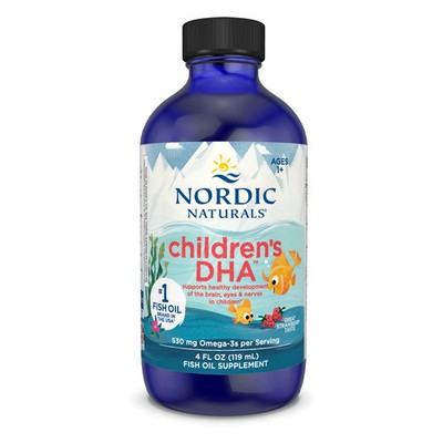 Nordic Naturals Children's DHA Liquid - Omega-3 DHA Oil For Kids, 4 oz.