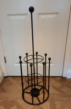 Umbrella and Wellington Boots' Solid Steel Stand (Four Pairs)