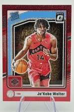 2024-25 Donruss Optic Ja’Kobe Walter RC /75 Rated Rookie Red Prizm Raptors #283