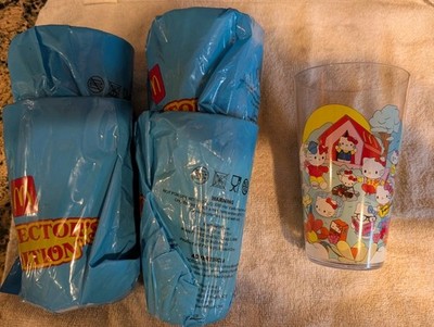 Lot Of 4 2024 McDonald's Collector Edition Hello Kitty Snoopy Peanuts Cups