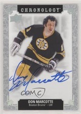 2018-19 Upper Deck Chronology Franchise History Don Marcotte #FH-BO-DM Auto 04f2