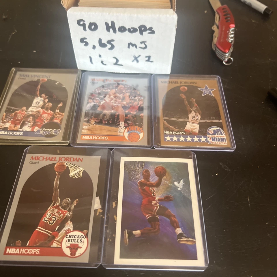 1990-91 Hoops Series 1 &2 Complete Set (1-440) - Image 3 of 3