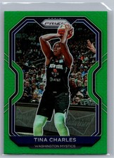 2021 Panini Prizm WNBA TINA CHARLES Green Prizm #71 Mystics