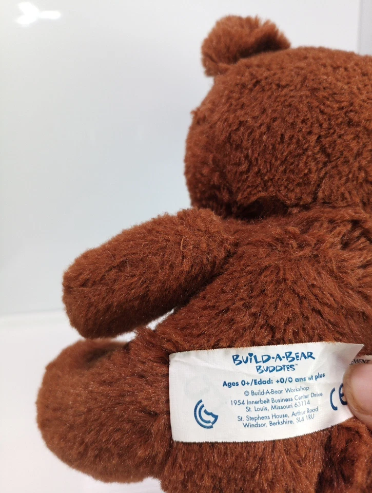 RARE Build a Bear Workshop Buddies Brown Teddy Bear Stuffed Plush 8” Toy Plushy - Image 3 of 4