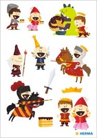 "Herma Sticker Decor \"Kleiner Ritter\" Aus Papier Matt 3 Blatt à 10 Sticker"