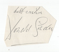 Donald Sinden Signed Clip / Autographed English Actor