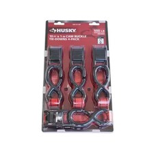 4 Pack Cam Buckle Tie-down Straps With S Hook 1 In. X 10 Ft Heavy Duty Strap 4 Pack Cam Buckle Tie-down Straps With S Hook 1 In. X 10 Ft Heavy Duty Strap