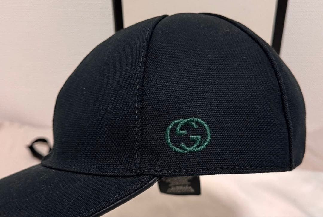 Gucci Hat Cap Baseball Cap Black Size S Women Authentic thumbnail 12