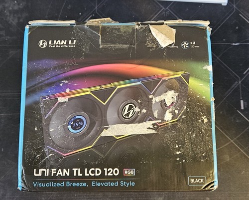 Lian Li Uni Lüfter TL 120mm RGB Reverse Blade schwarz 3er Pack mit Controller