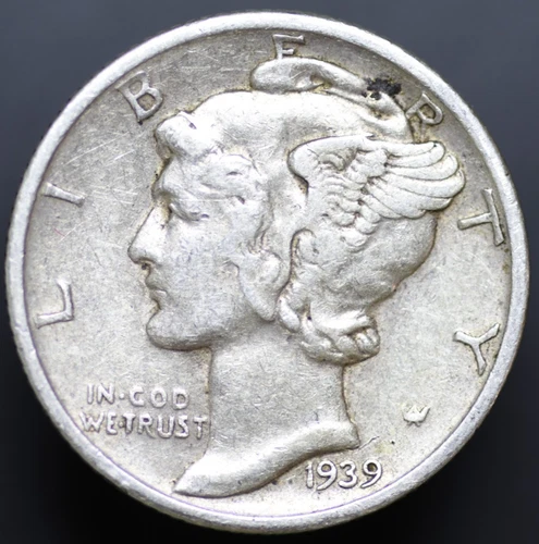 1939-S 10C Mercury Dime Semi-Key Date XF (#8232)