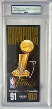 Shai Gilgeous-Alexander Signed 2025 NBA Finals Ticket PSA/DNA 10 Auto