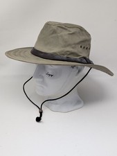 Vintage Filson Bush Hat Tin Cloth Brush Packer Waxed Dark Grey Cotton MEDIUM 7