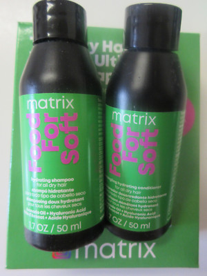 Matrix Food for Soft Travel Set Shampoo Conditioner 1.7 oz ea SALE HELPS DOGS!