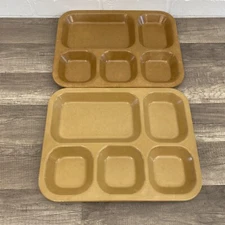LOT OF TWO  US Army Mess Hall Lunch Trays MELAMINE?  83/84