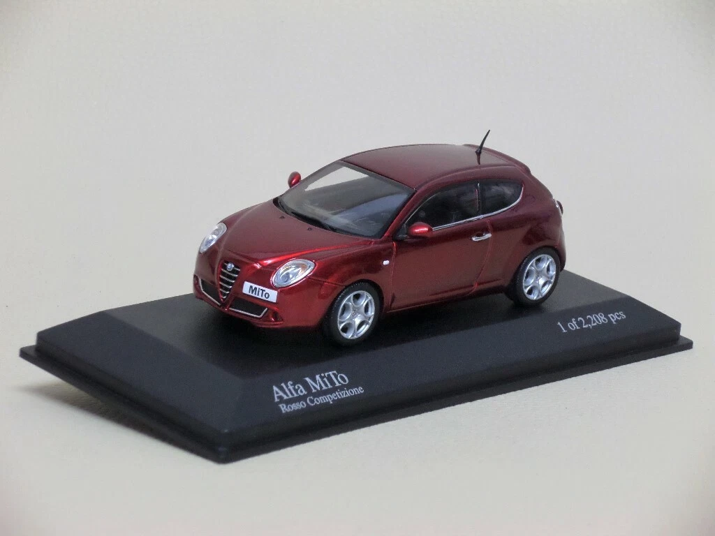 ALFA ROMEO MiTo ROSSO COMPETiZiONE EDiZiONE LiMiTATA 2.208 PEZZI MiNiCHAMPS 1 43