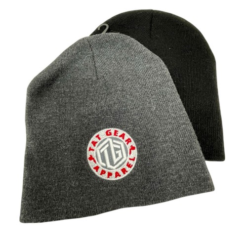 Decky Tat Gear Apparel Acrylic Knit Cuffless Beanie 1 Each Black and Gray NEW - Picture 4 of 10