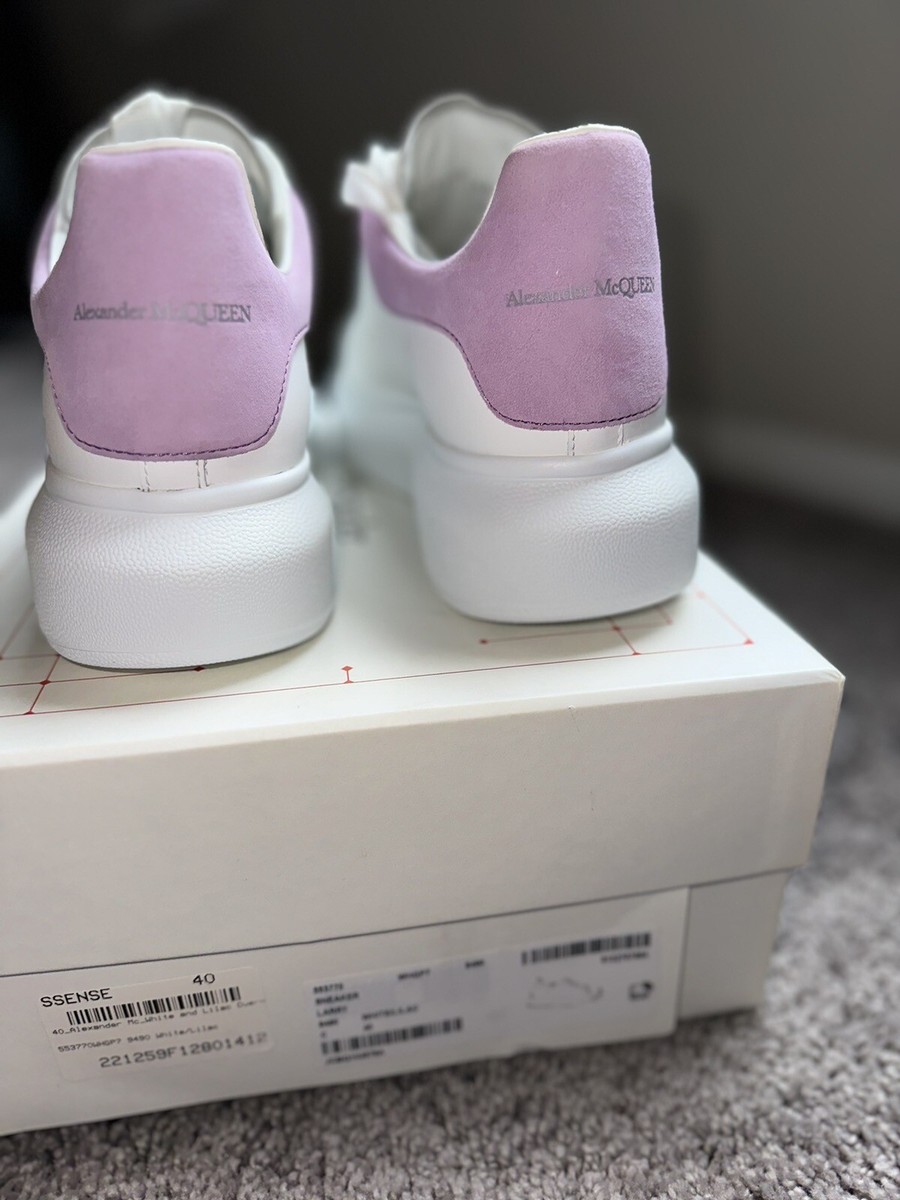 Alexander McQueen Oversized White And Lilac Size 10 | eBay