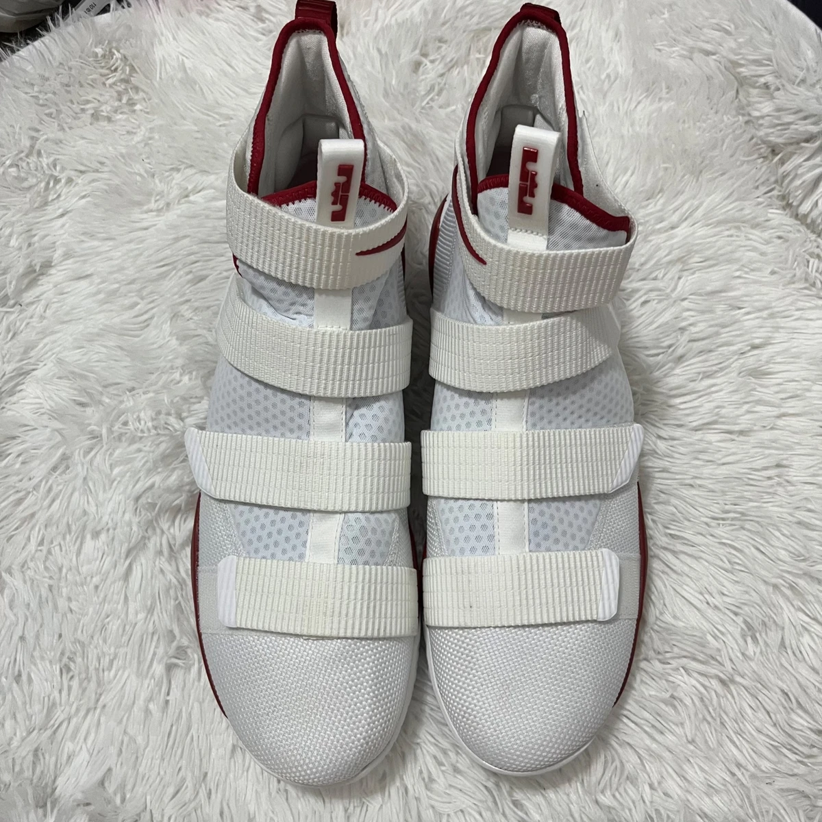 NEW Nike Lebron Soldier Mens 17 XI TB Promo Basketball Shoes White